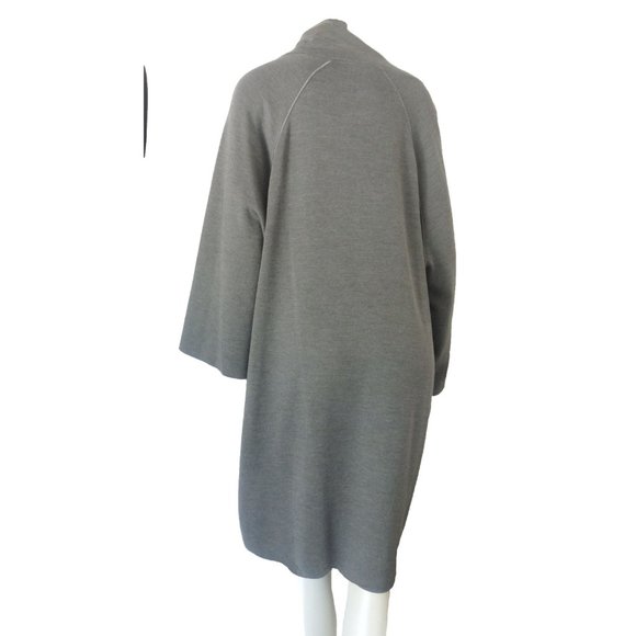 MAISON ULLENS COAT Reversible Cashmere Silk Made in Italy - Picture 3 of 7